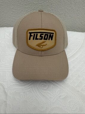 Filson Mesh Logger Hat Cap Trucker Stone OS One Size
